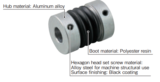 No Backlash Bellows Couplings Misalignment Shaft Couplings